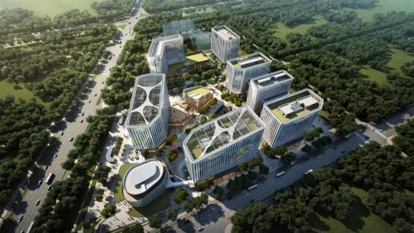 临空区大兴片区国际航空总部园 全国首创“水晶眼”玻璃幕窗全面安装启动(图5)