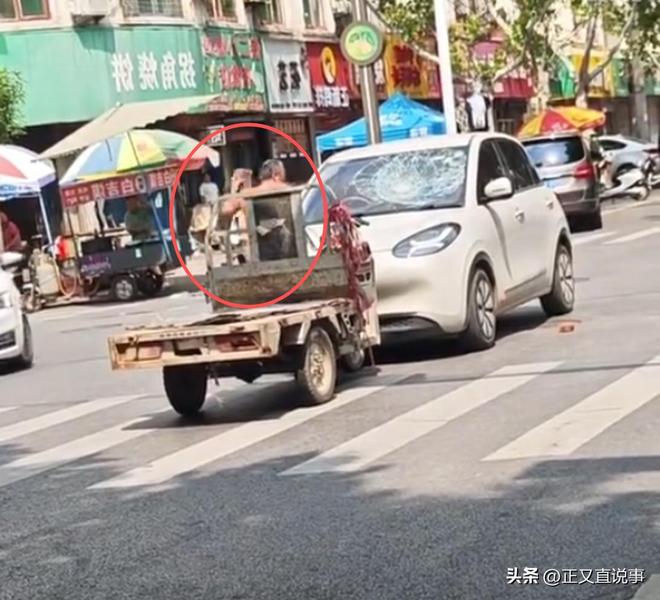 解气！男子拎砖怒砸汽车12下打破无辜路人脑袋终被带手铐拖走(图8)