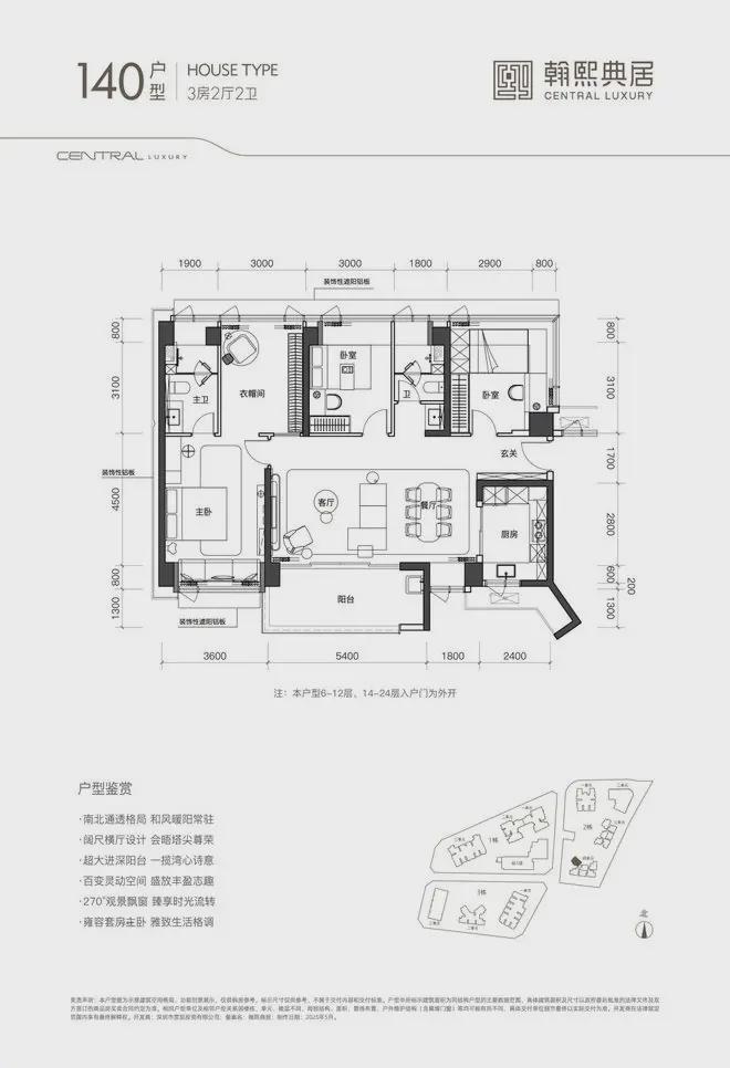 翰熙典居楼栋布局揭秘！总高+梯户比+分布规划全解析(图24)